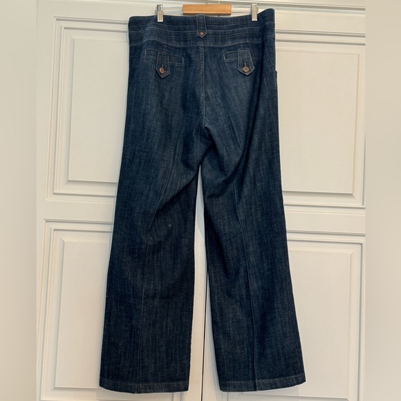 Cache Vintage 90s Wide Leg Denim Jeans High Waisted Wide Waistband Size … - Picture 4 of 12